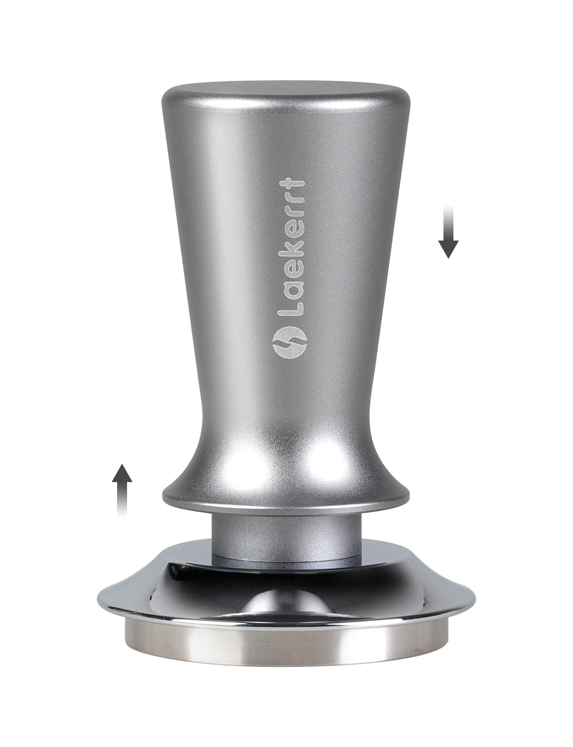 Laekerrt 51mm Stainless Steel Espresso Tamper, Barista Coffee Tamper with Calibrated Spring Loaded, 100% Flat Tamper Fits for Espresso Machine 51mm Portafilter Basket, Espresso Hand Tamper Tools