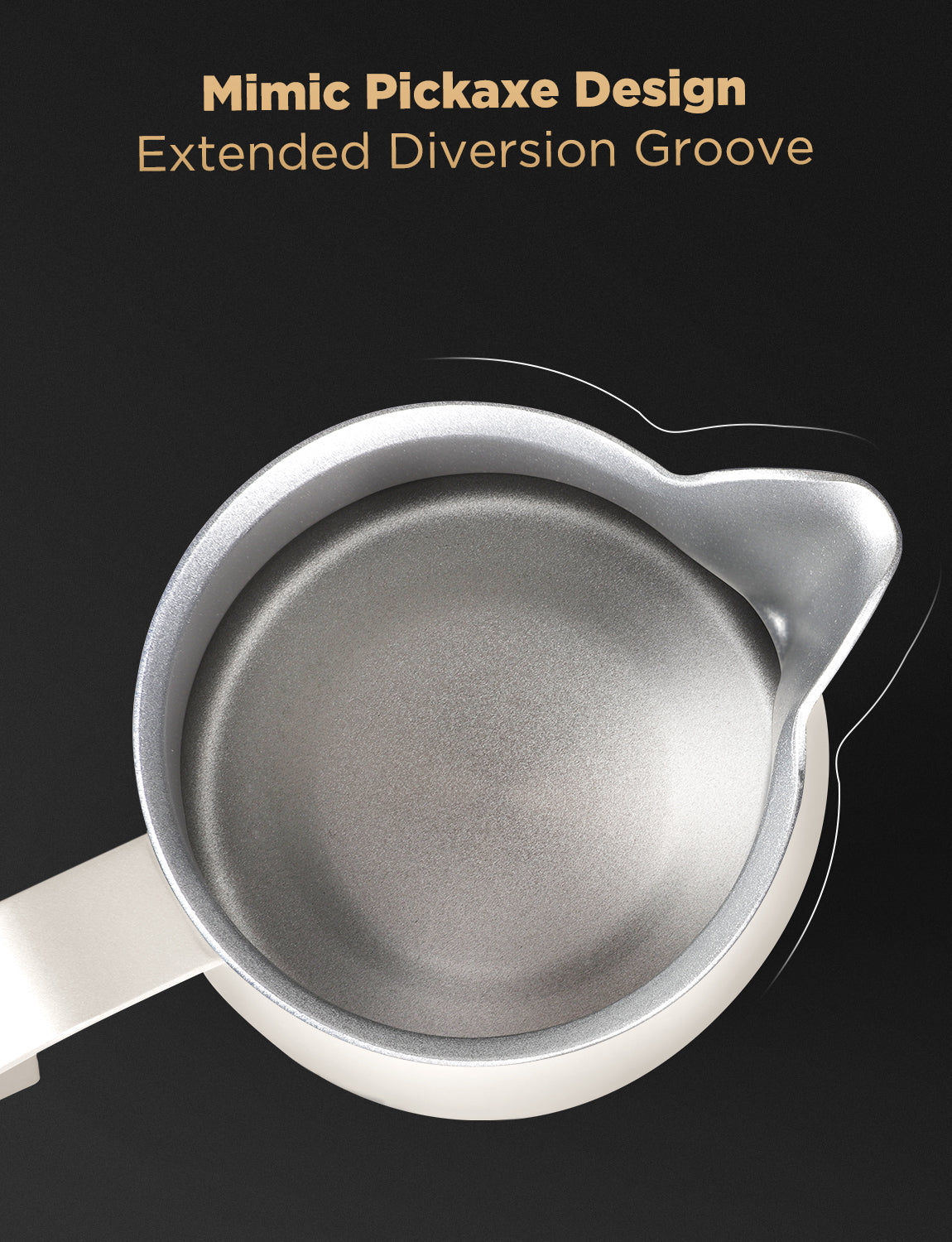 Laekerrt Milk Frothing Pitcher, Stainless Steel Coffee Tools Cup, Milk Frother Cup, Coffee Steaming Pitcher, Perfect Espresso Machine Accessories, Barista Tools, Latte Art, Pear White 12 Oz (350ml)