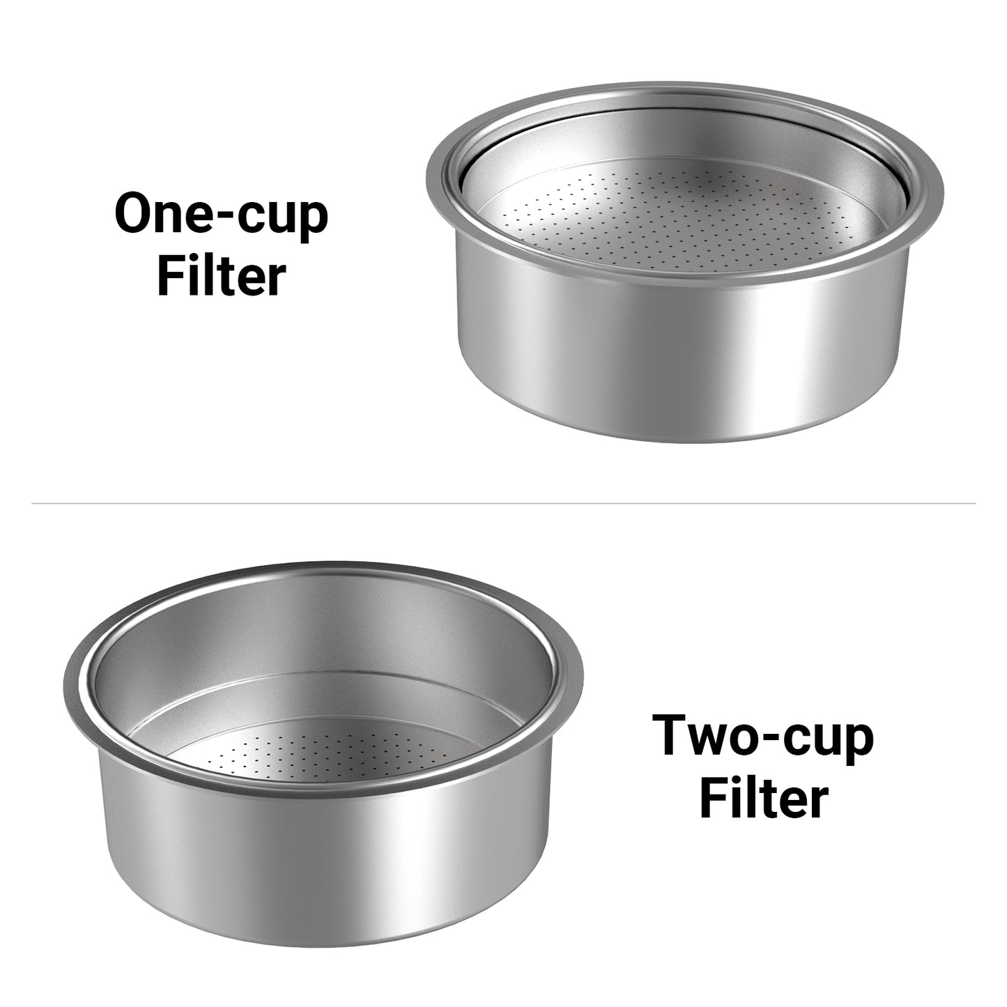 [New] Espresso Filter 51mm for Laekerrt CMEP01/CMEP02 Espresso Machine, included One-cup and Two-cup Filter